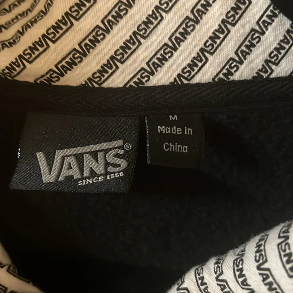 Men’s Vans Black Zip Hoodie Sweatshirt - Picture 2 of 11